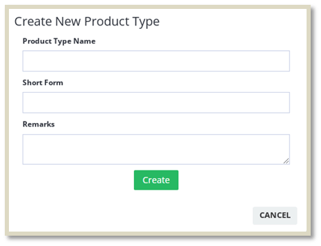 Create Product Type