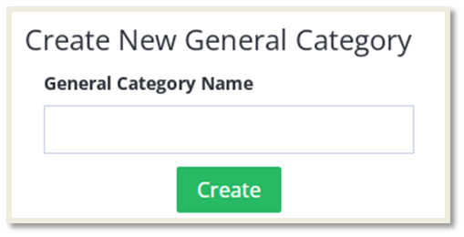 Create General category