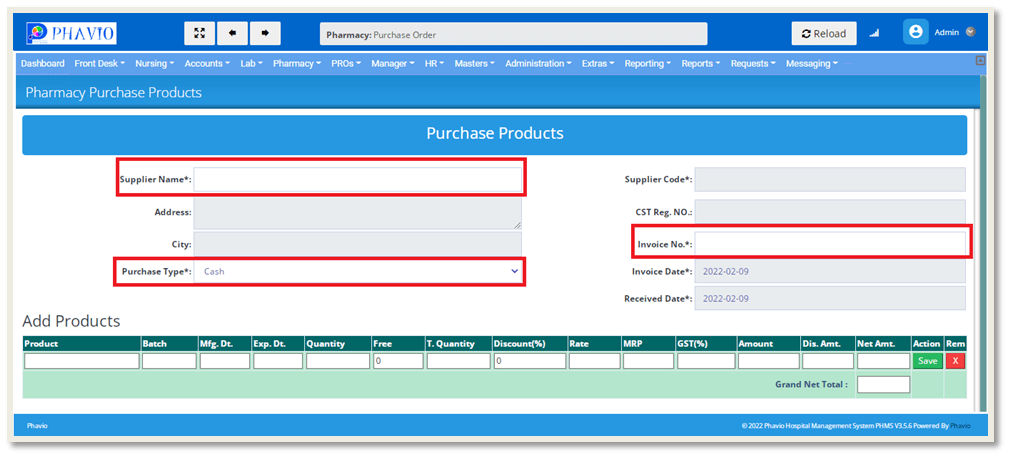 Purchase Entry