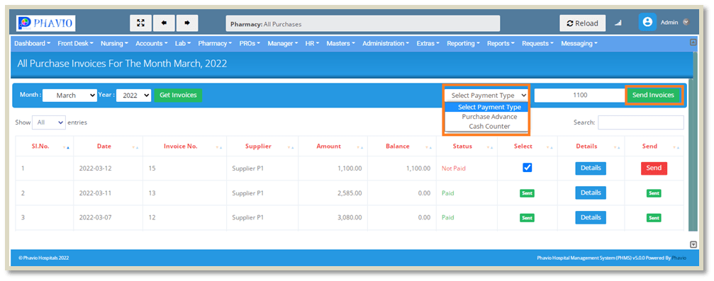 All Purchase Invoices