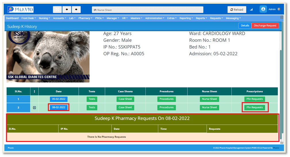 pharmacy Requests